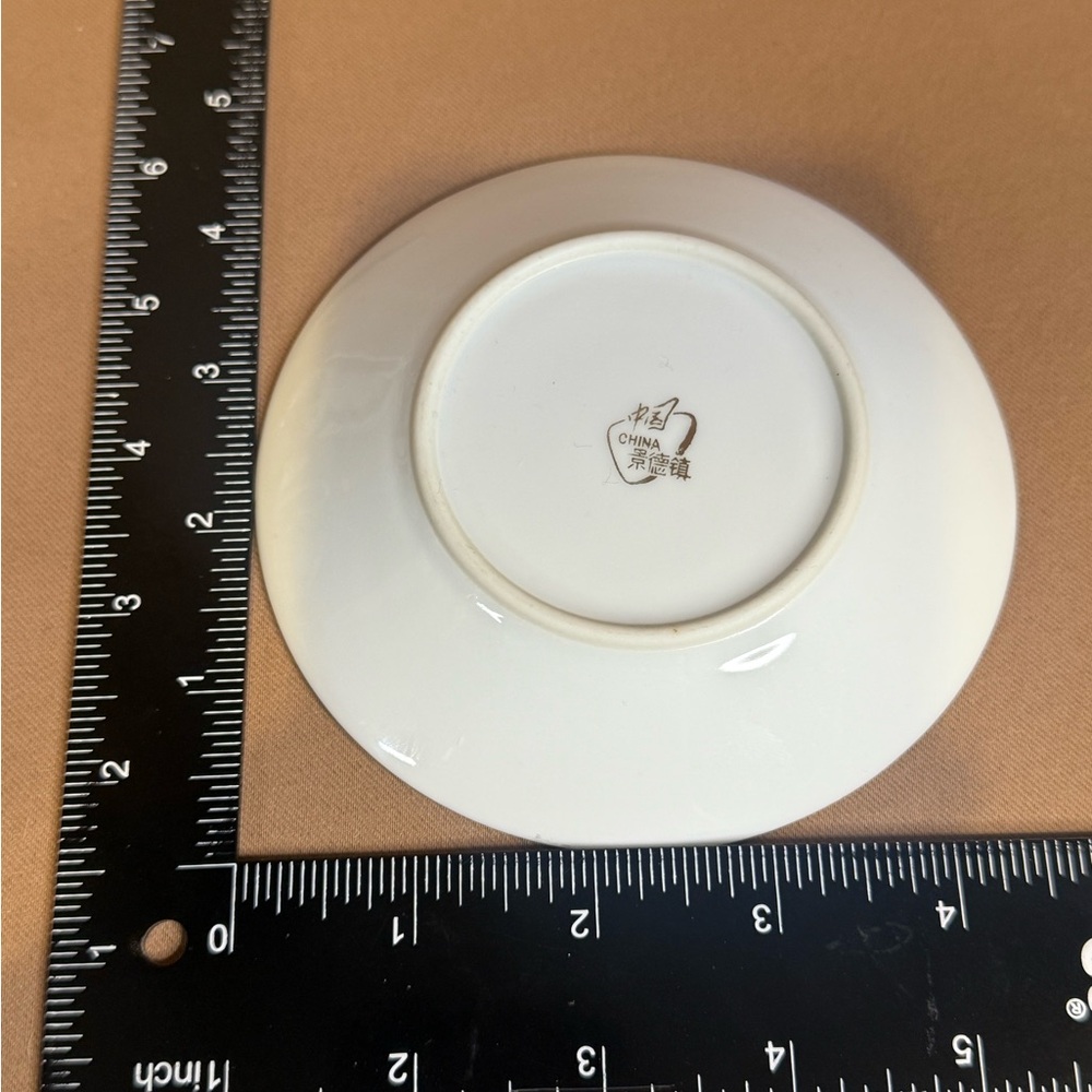 Demitasse Cup & Saucer Gold Trim - Espresso Cup - Small Cup - Picture 4 of 6